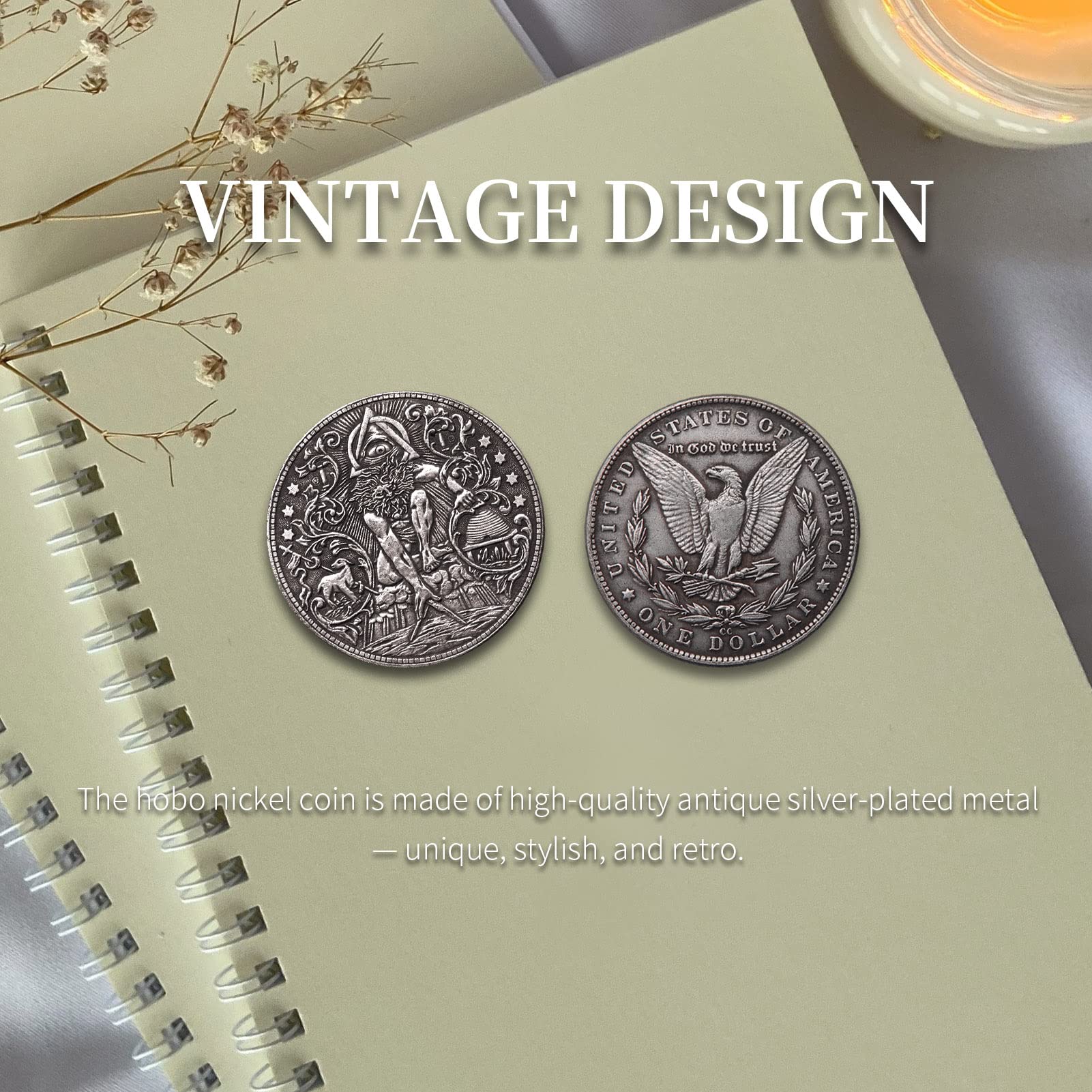 Amazon.com: Yuchew Hobo Coin Hobo Nickel Coins Challenge Coin Art 