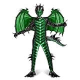 Spooktacular Creations Halloween Kid Dragon Costume, Boys Dragon Wings, Tail and Mask Set for Halloween Dress Up