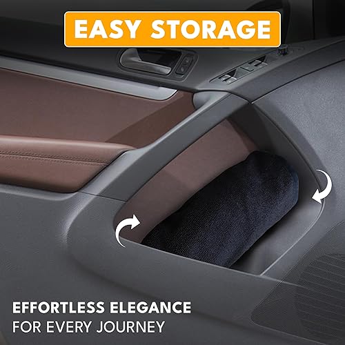 Vista 6 de EcoNour Sweat Towel Car Seat Cover with Belt Shoulder Pad Washable Car Seat Protector from Sweat, Food, Dirt, Gym, Swimming, Workout Waterproof