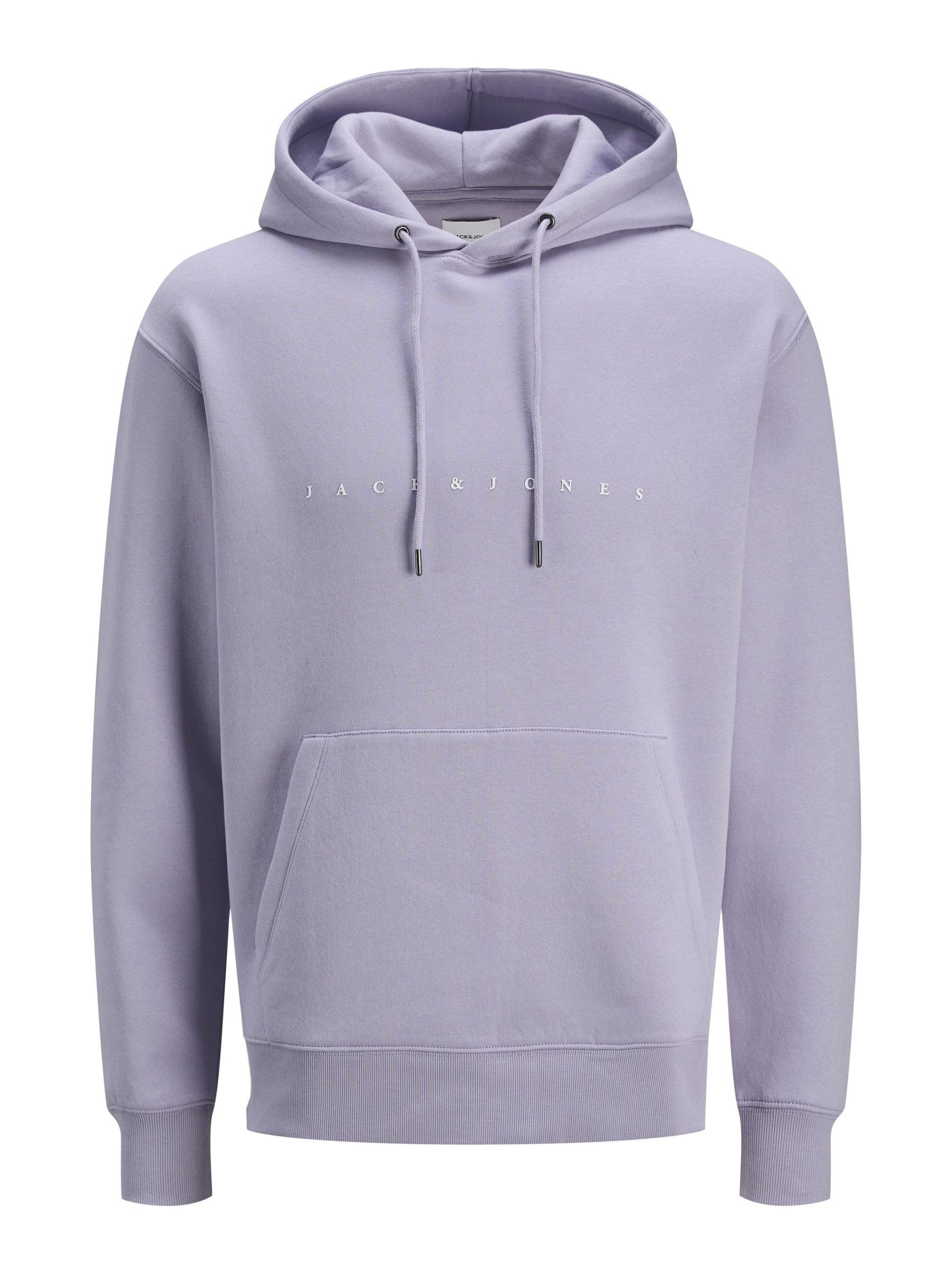 Jack & Jones Men's Violet Hooded Sweatshirt Star