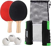 Vista 10 de GSE Games & Sports Expert - Red y postes de tenis de mesa retráctil Red de repuesto ajustable de Ping Pong (4 colores) Adjustable, Retractable