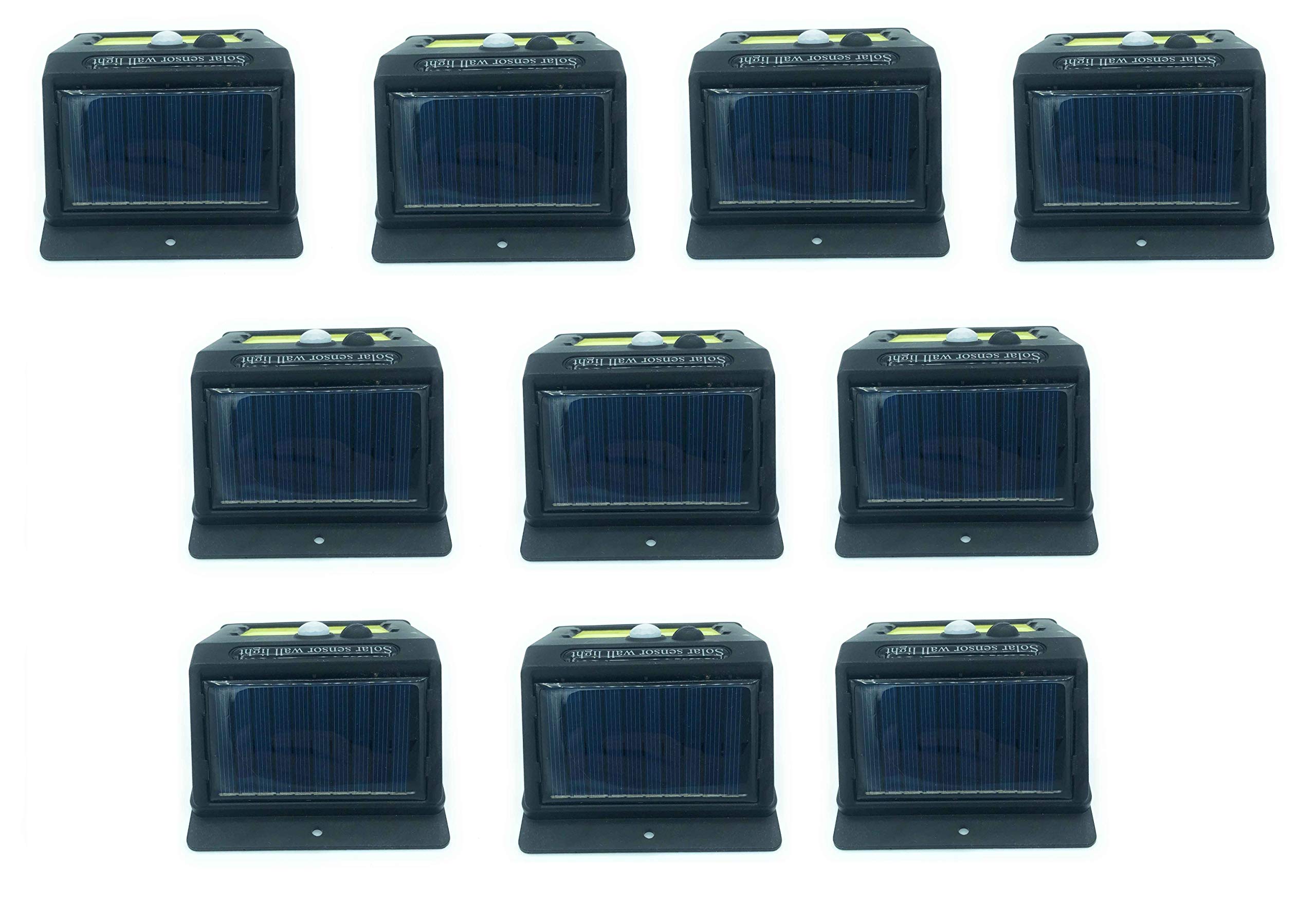 tempo di saldi Dieci Faretti Da Esterno Ad Energia Solare Con 48 Led E Sensore Crepuscolare