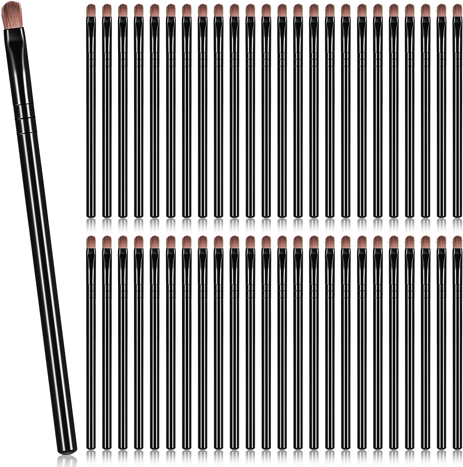 Gerrii 200 Pieces Disposable Angled Eyebrow Brushes Bulk