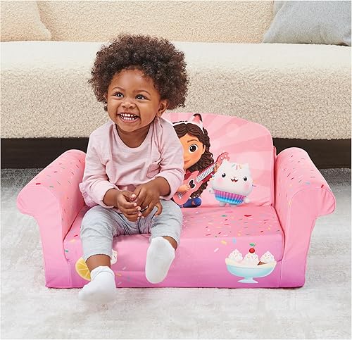 Miniatura 23 de Marshmallow Muebles, Niños 2-en-1 Flip Open Foam Comprimido Sofá, Disney La Sirenita