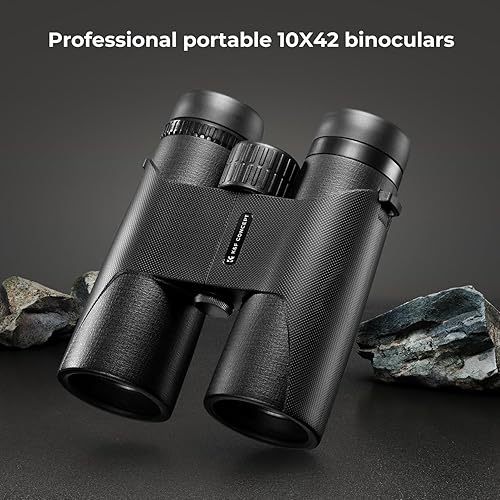 Miniatura 2 de K&F Concept Prismáticos compactos de 10 x 42 para niños y adultos, impermeable IP66 con convertidor de trípode, prisma BAK4, lente FMC, paño de