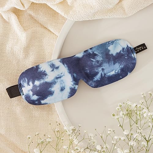 Miniatura 2 de Bucky 40 Blinks - Máscara de ojos impresa sin presión para viajar y dormir, teñido anudado, talla única