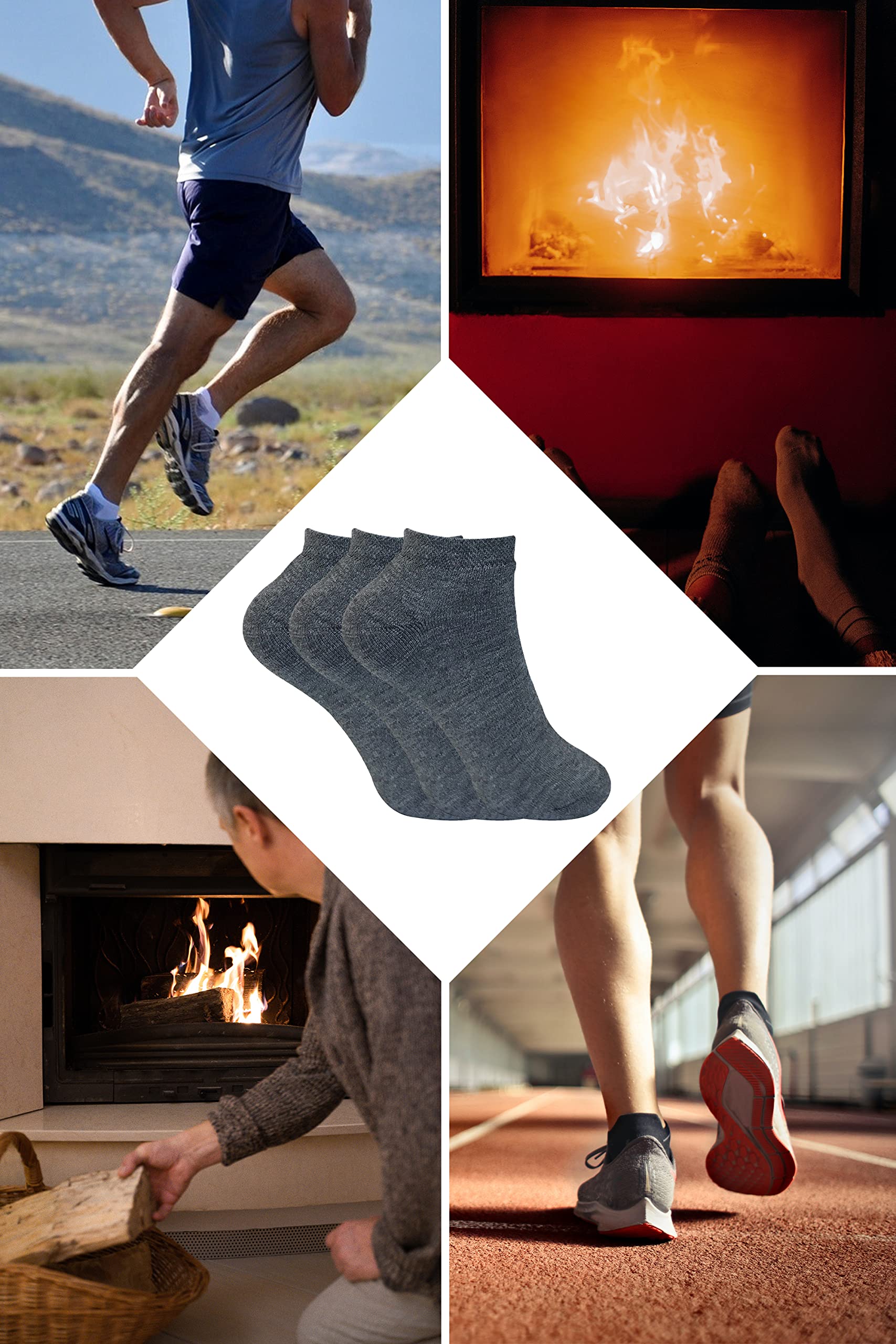 Sock Snob - Pack De 12 Pares De Calcetines Tobilleros Para Mujer, Gruesos Y Cálidos Para Invierno