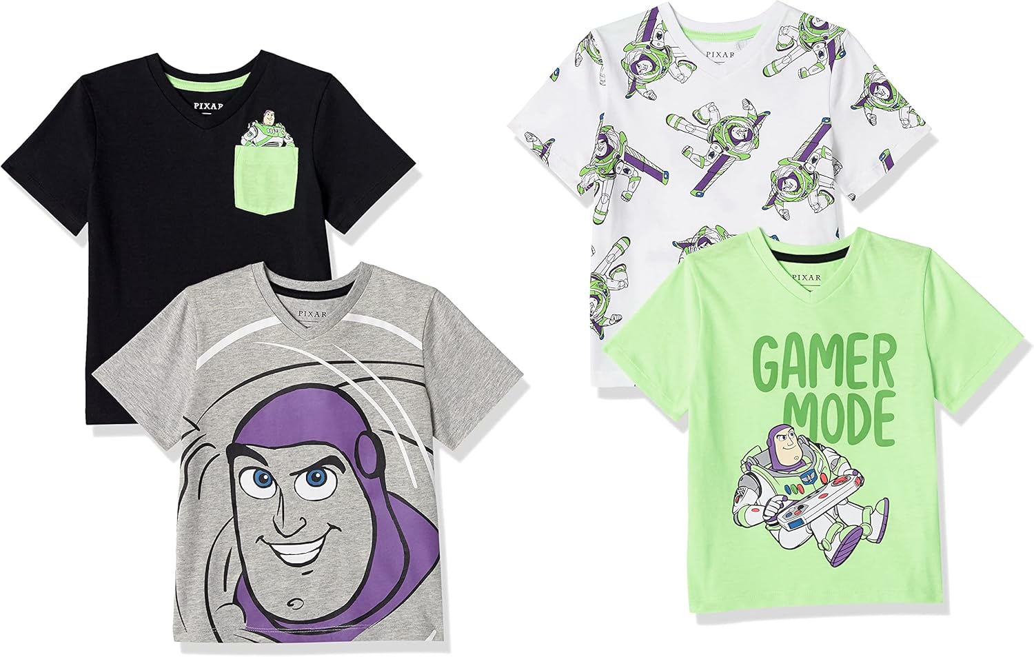 Essential Boys’ Short-Sleeve V-Neck T-Shirts by Amazon