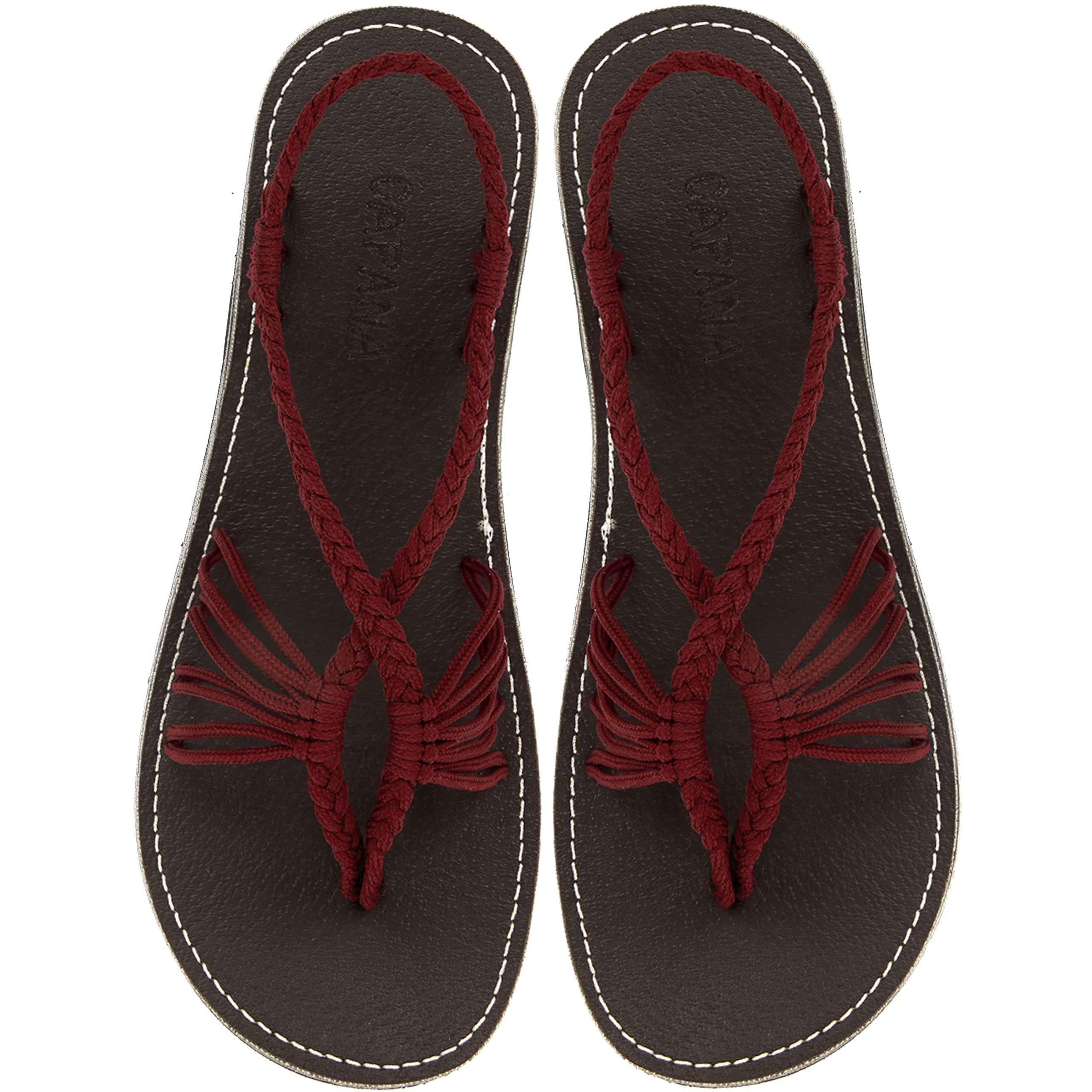 Capana Women's Flat Cork Sandals - Strappy Braided Bohemian Beach Sandals, Spring Casual Shoes, Comfy Boho Flats for Teen Girls – Cocoon