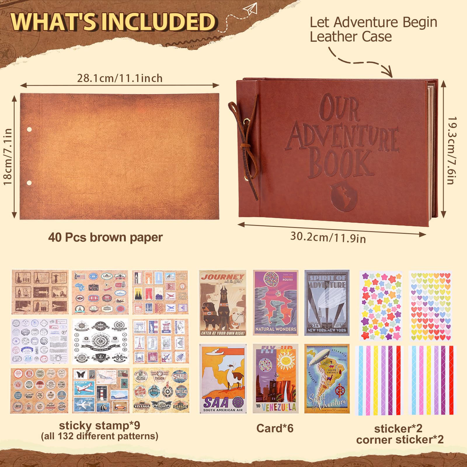 album scrapbooking, 30 x 19cm 80 pagine