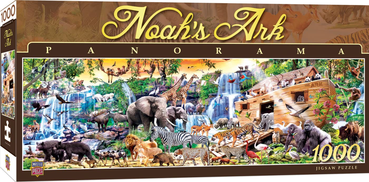 1000 Piece Jigsaw Puzzle - Noah's Ark [1000 Pano] by Masterpieces - 13"X 39"