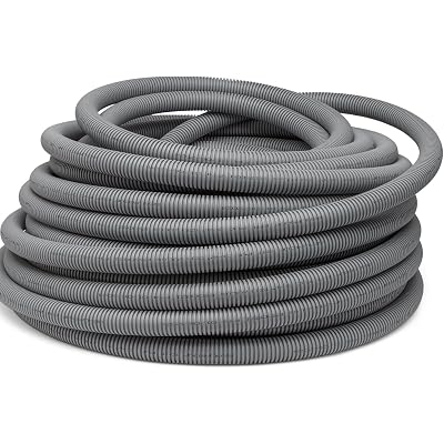 1" ENT PVC Electrical Nonmetallic Tubing, 100FT Smurf Tube Flexible Conduit, UL Listed, Concrete Direct Burial Rated