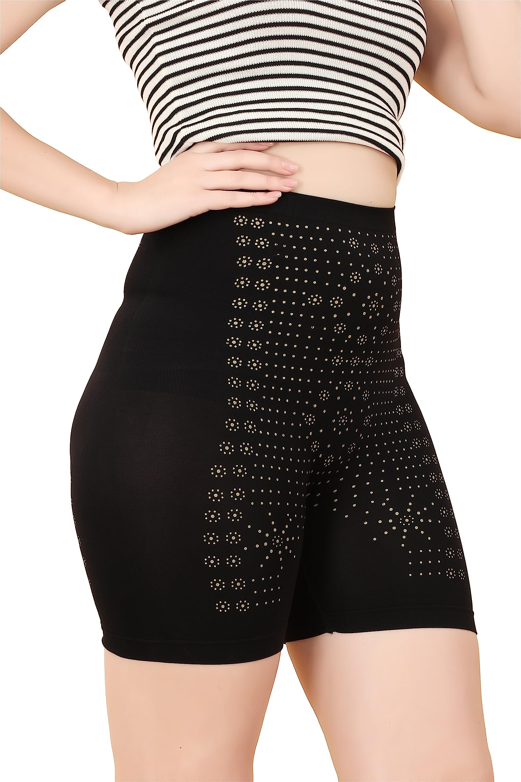 Spiaty Women's High Waist Shapwear (Black_Gshap006_30 to 36) _(Seamless, Light Weight and Easy to Wear for Every Day use Panty) 1