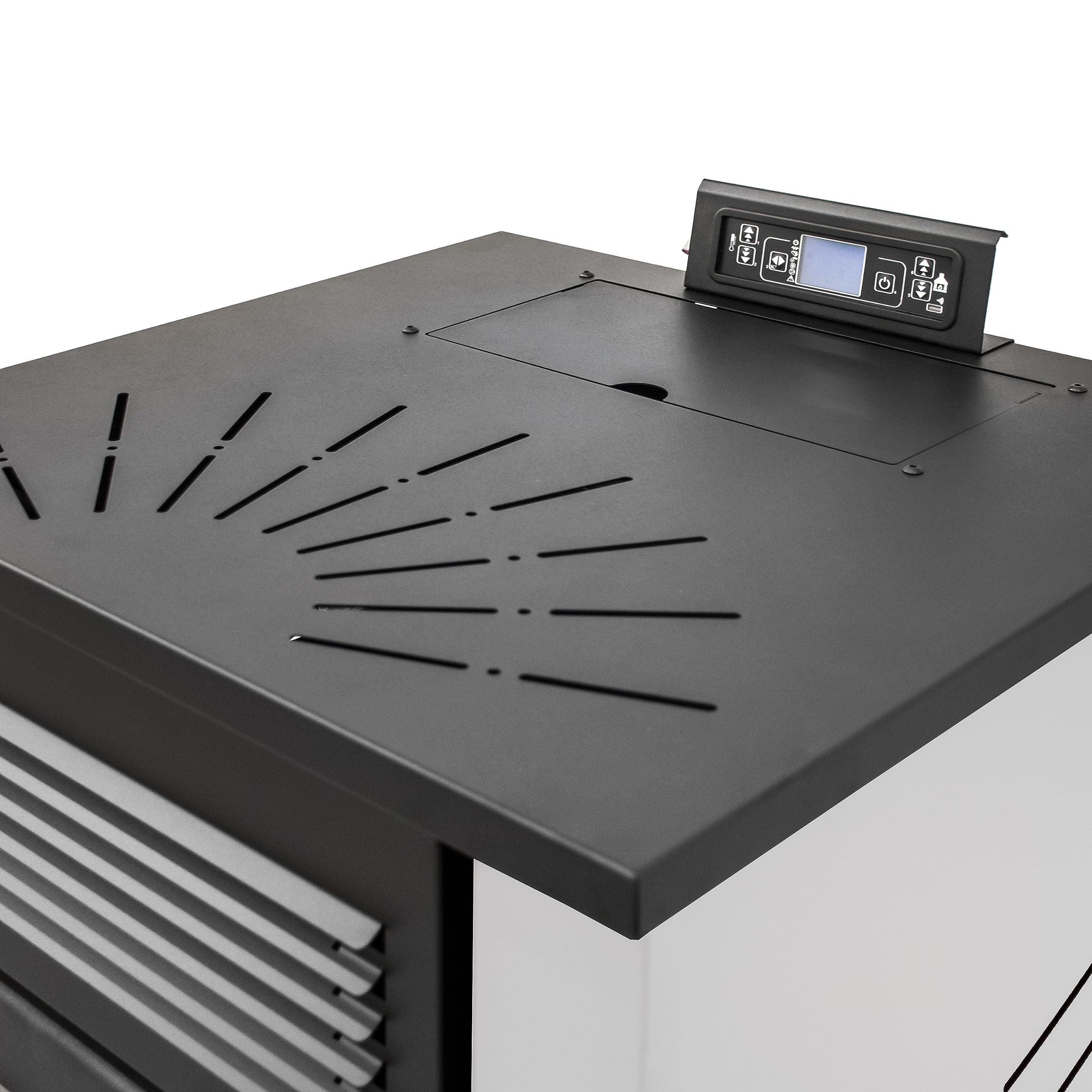 STUFE A PELLET ITALIA Canada 14 KW WiFi | Pelletöfen Effizienz 89% Heizt 130m² Autonomie 15 Std. Programmierbar WiFi-Steuerung 5 Geschwindigkeiten und Leistungsstufen 24 Monate Garantie Weiß