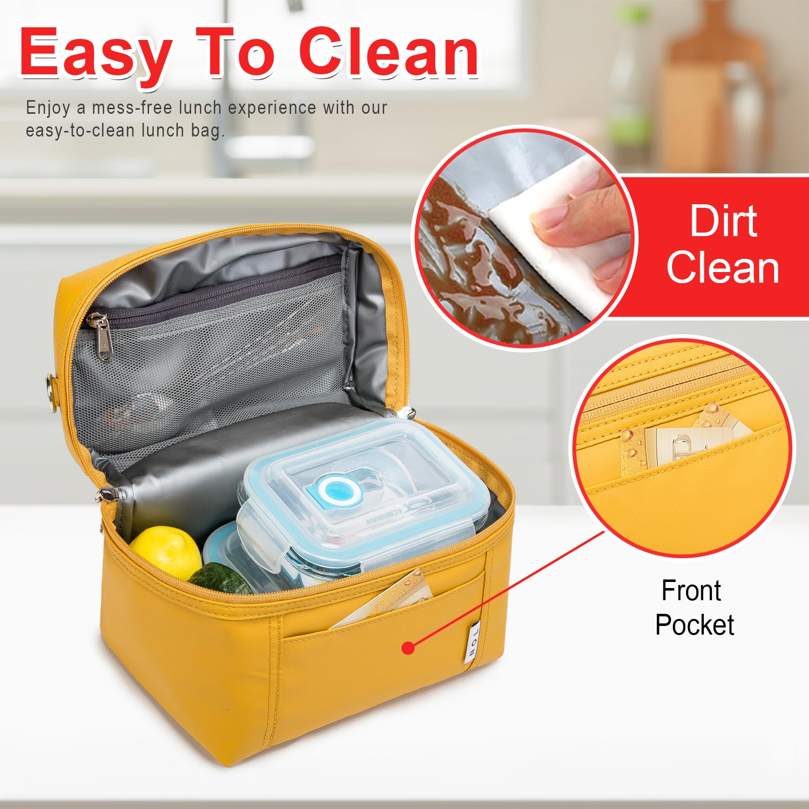 NOL Isolierte Lunchtasche für Damen, 8 l