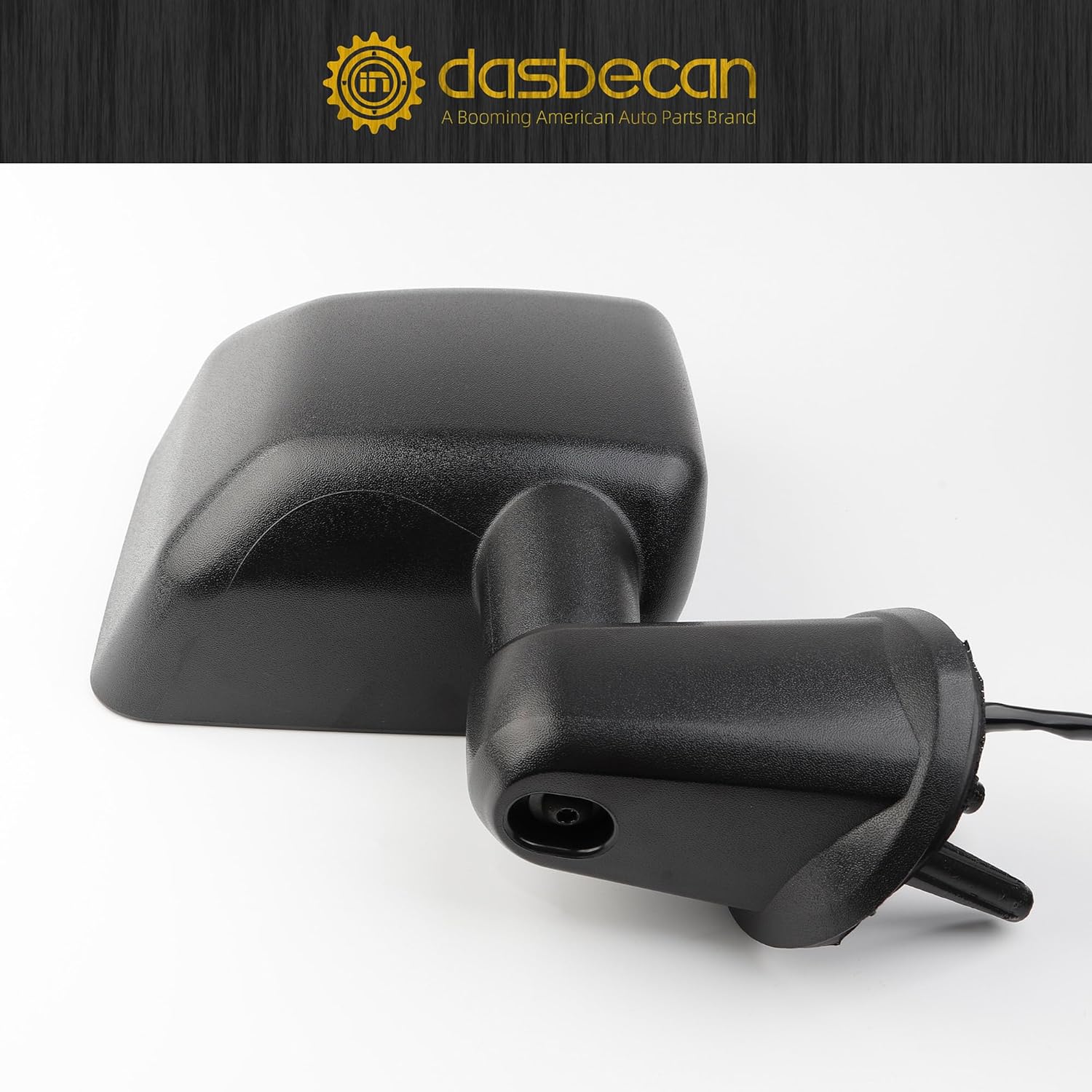 Dasbecan Right Passenger Side Mirror Compatible with 2015 2016 2017 Jeep Wrangler JK Power Heated Manual Folding Door Mirror ‎Textured Black Replaces#CH1321390 68249846AD 68125584AA (5Pins)