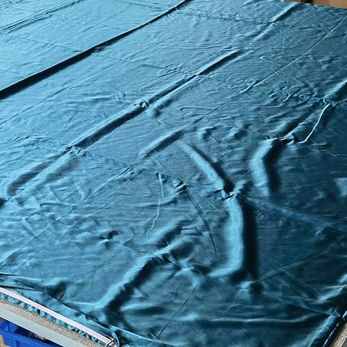 Miniatura 2 de Juego de sábanas de satén de 4 piezas con bolsillo profundo, sábana bajera de satén, sábana encimera, 2 fundas de almohada de satén