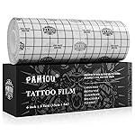 Pamiou Second Skin Tattoo Cover Up Patch - 6 Inches x 8 Yards Tattoo Aftercare Bandage Wrap, Breathable, Waterproof, Transparent, Latex-Free Film, Protective Tape for Skin Recovery