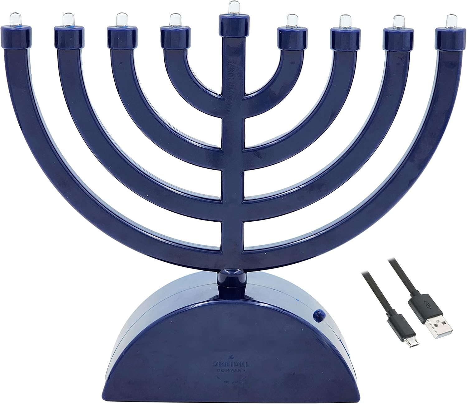The Dreidel Company Mini Electric Classic Menorah, Classic Hanukkah