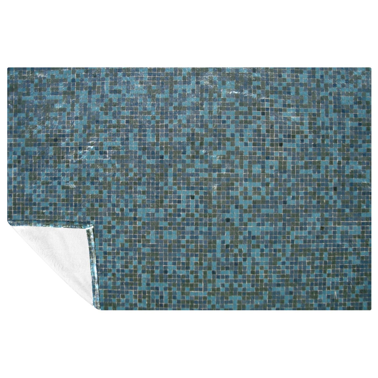 Couverture mosaïque 150x100 plaid chaud lit canapé camping pique-nique