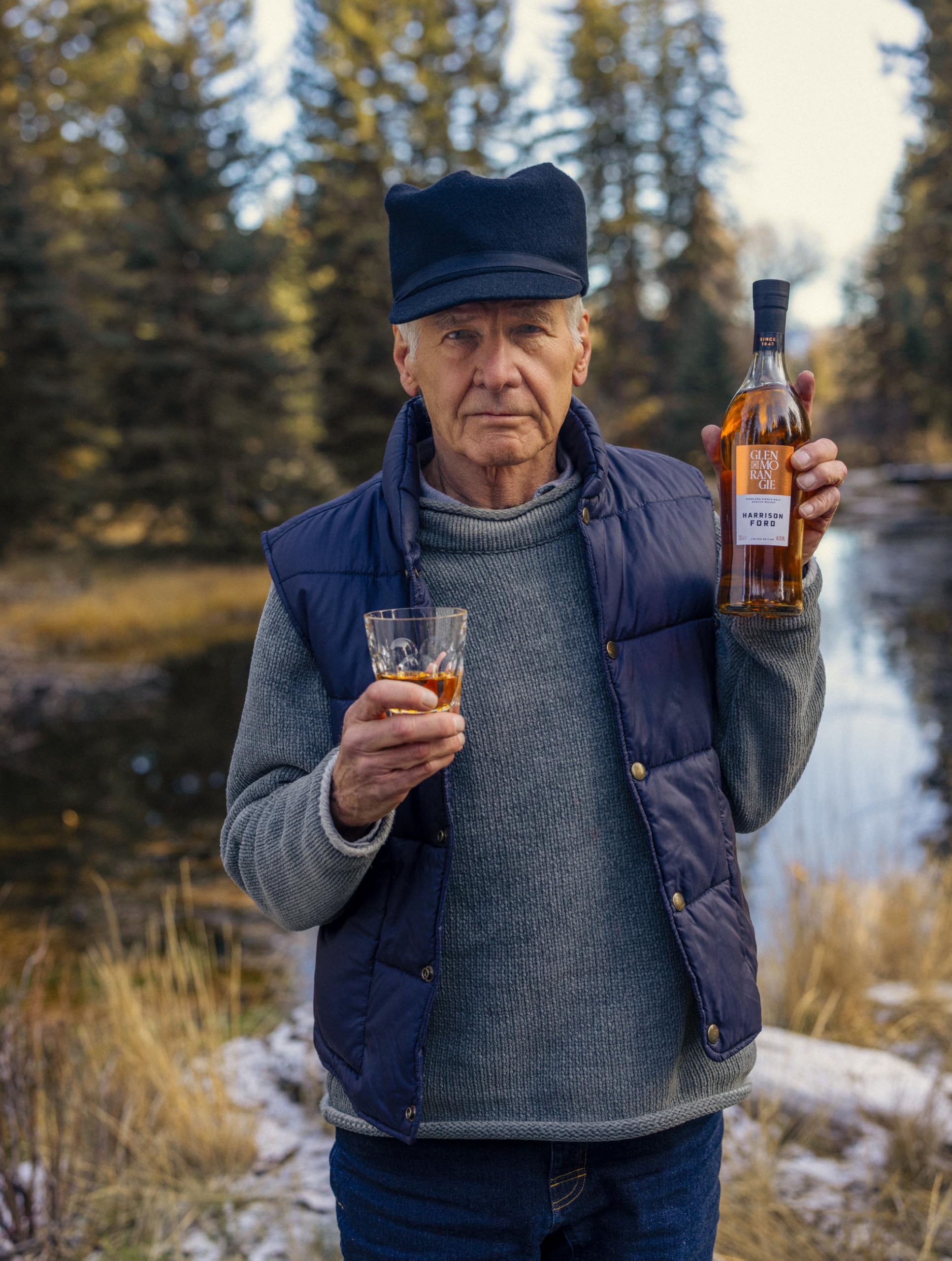 Glenmorangie Harrison Ford Limited Edition Single Malt Scotch Whisky, 46.5%, Bourbon und Portugiesische Rotweinfässer, Nicht Kühlfiltriert