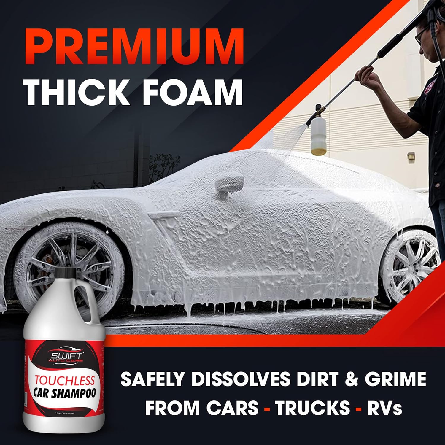 Buy Swift Touchless Car Shampoo (1 Gallon) No Brushing Required, High