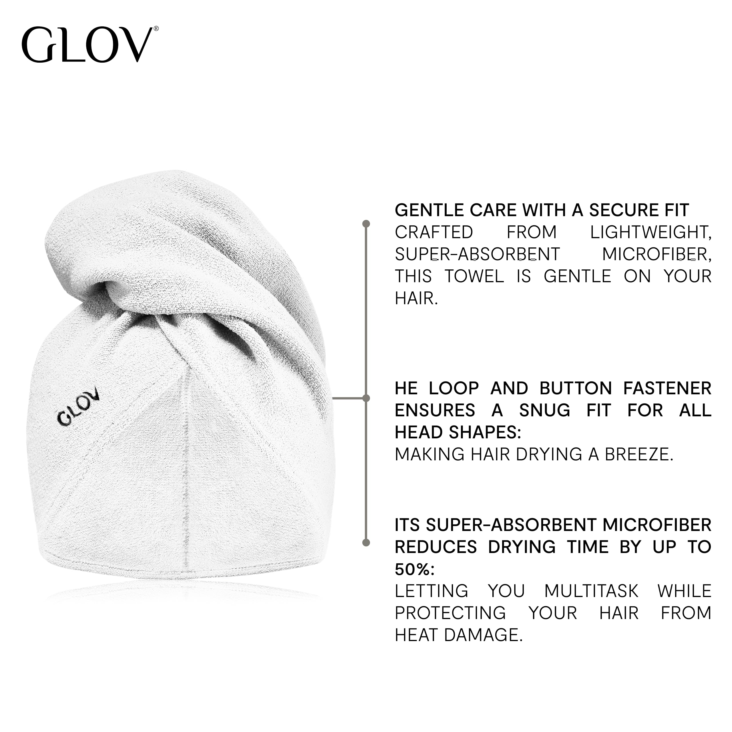 GLOV Bundle Benessere e Cura della Pelle Asciugamano Microfibra e Spazzola Corpo