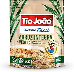 Tio João Cozinha Fácil Arroz Integral + Vegetais - 200g