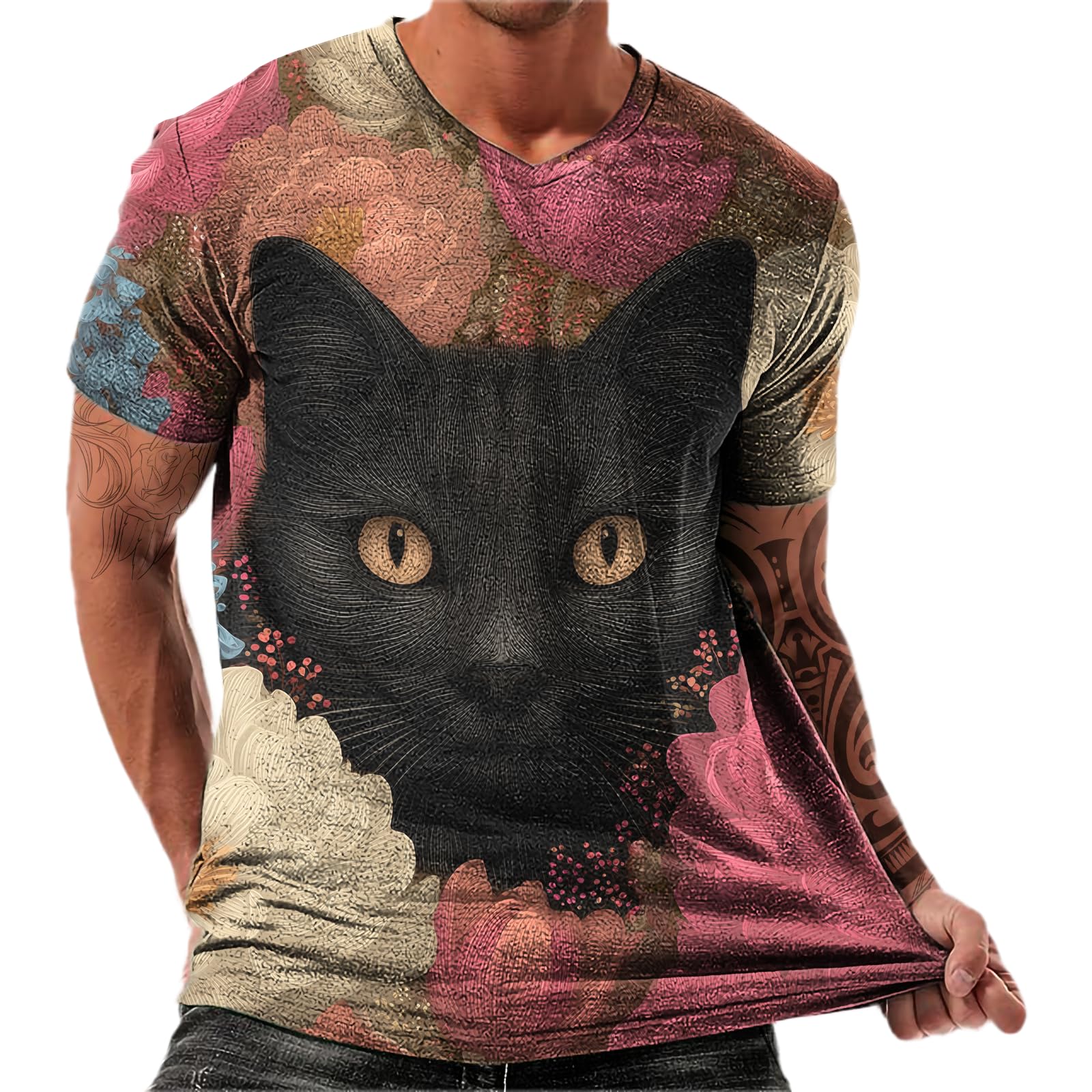 Breathable Gym Tshirts for Men Short Sleeves Oversized Fishing Shirt Casual Basic Tops Midweight Summer Beach Tops