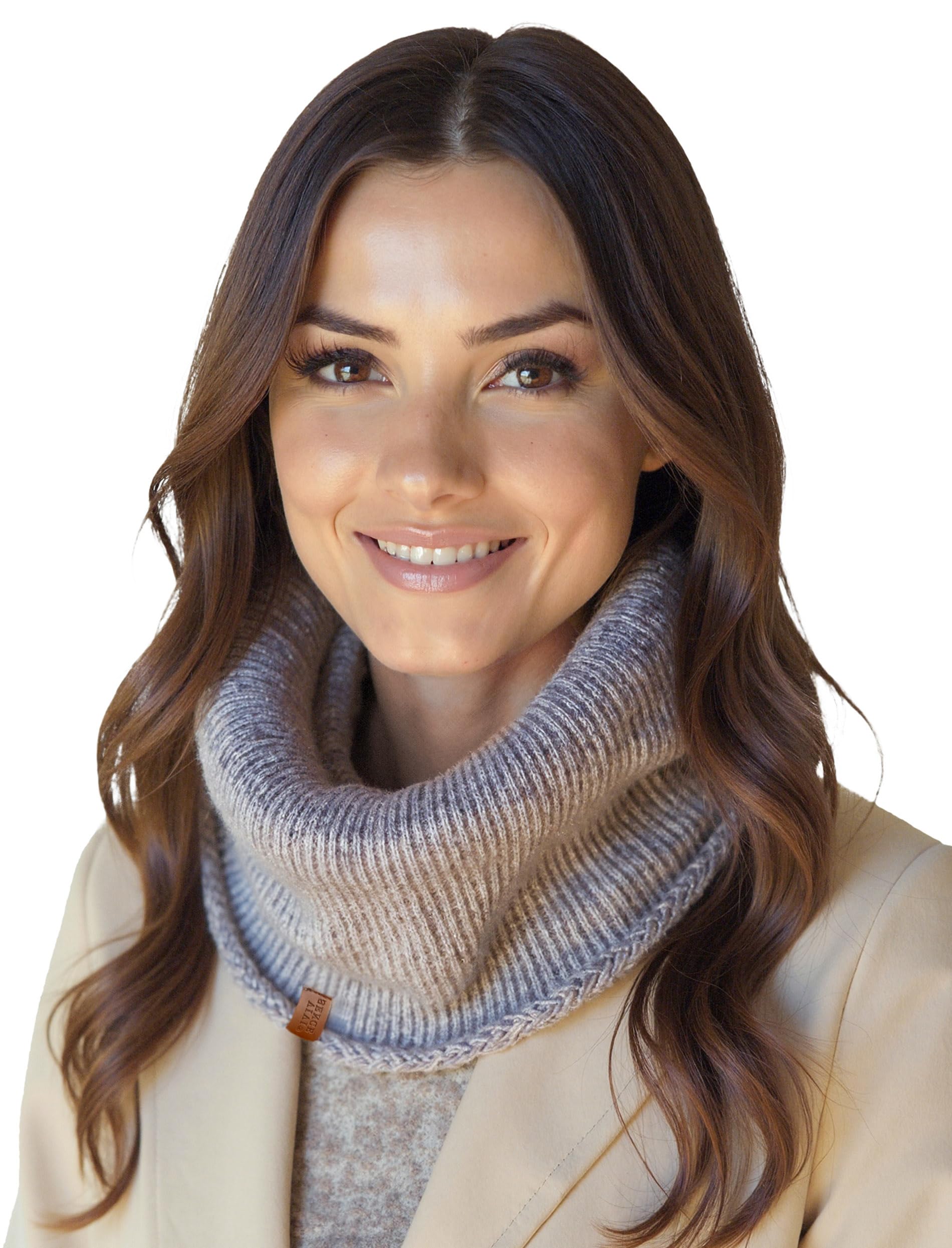 VIVISENCE Damen Mütze Mit Merinowolle Sanft Zur Haut Für Winterkomfort