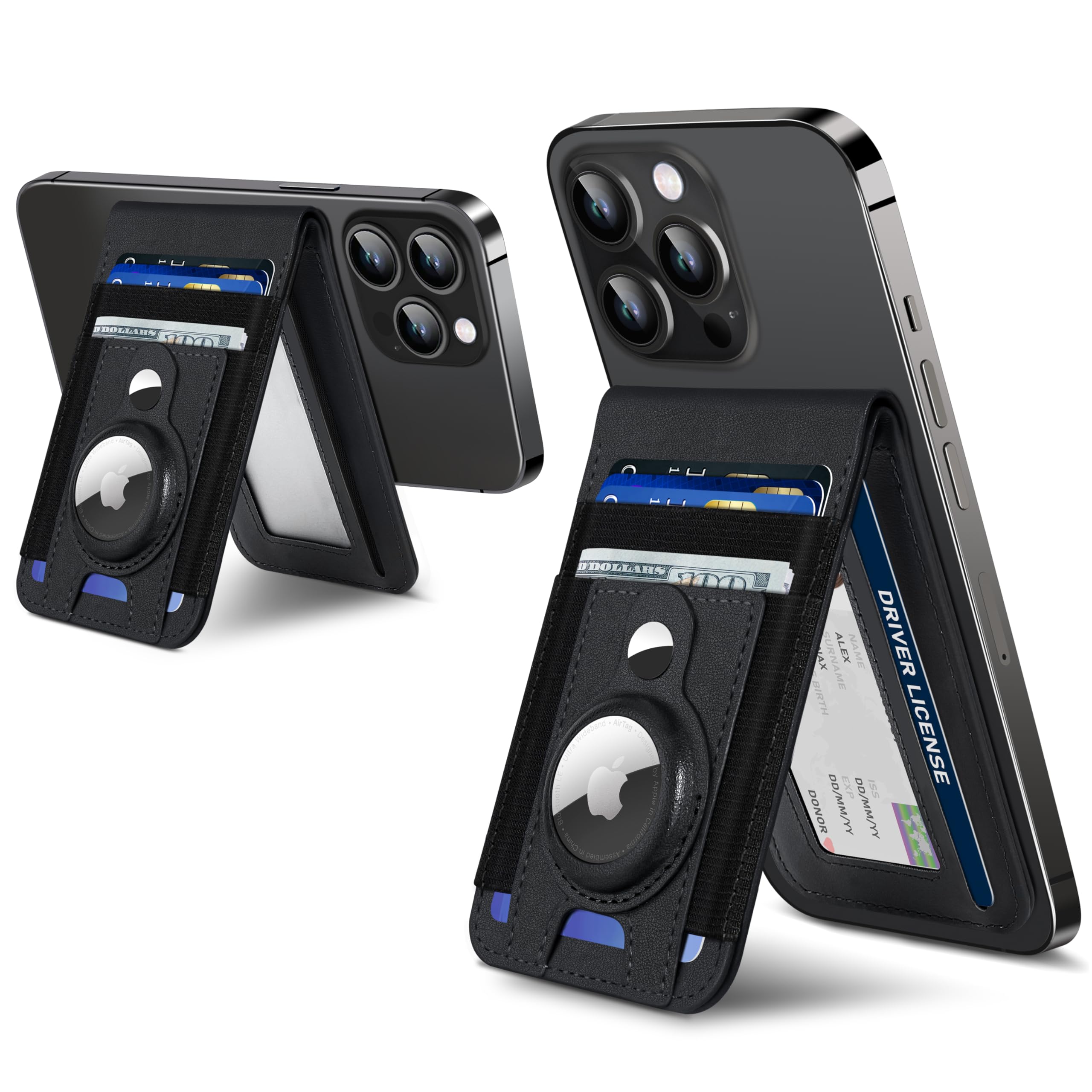 Extrelifeextrelife For Magsafe Wallet Stand With Airtag Holder