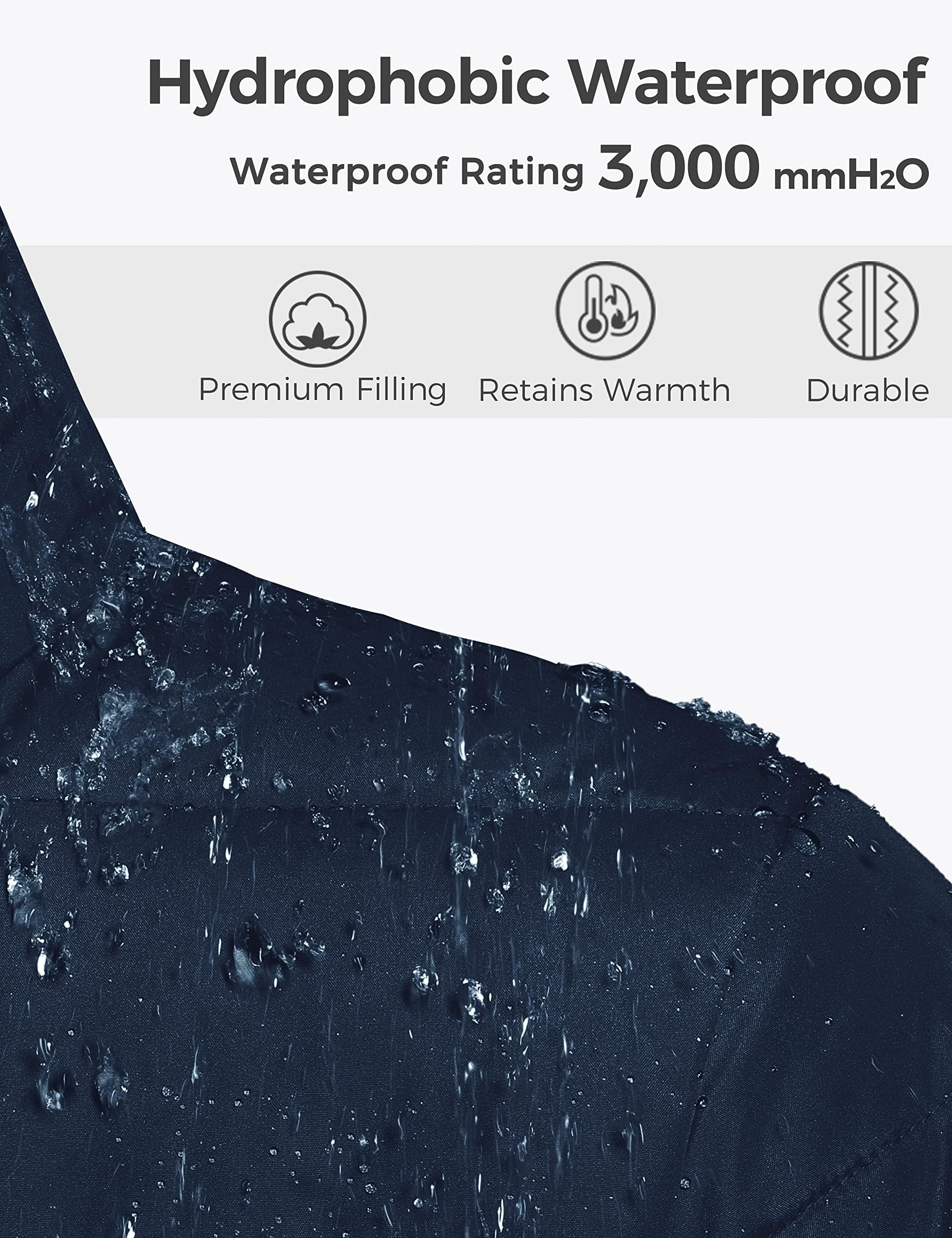 Wantdo Cappotto Caldo Invernale Giacca Media Lunga Antivento Parka con Cappuccio Staccabile in Pelliccia Giubbotto Slim Fit Idrorepellente Donna