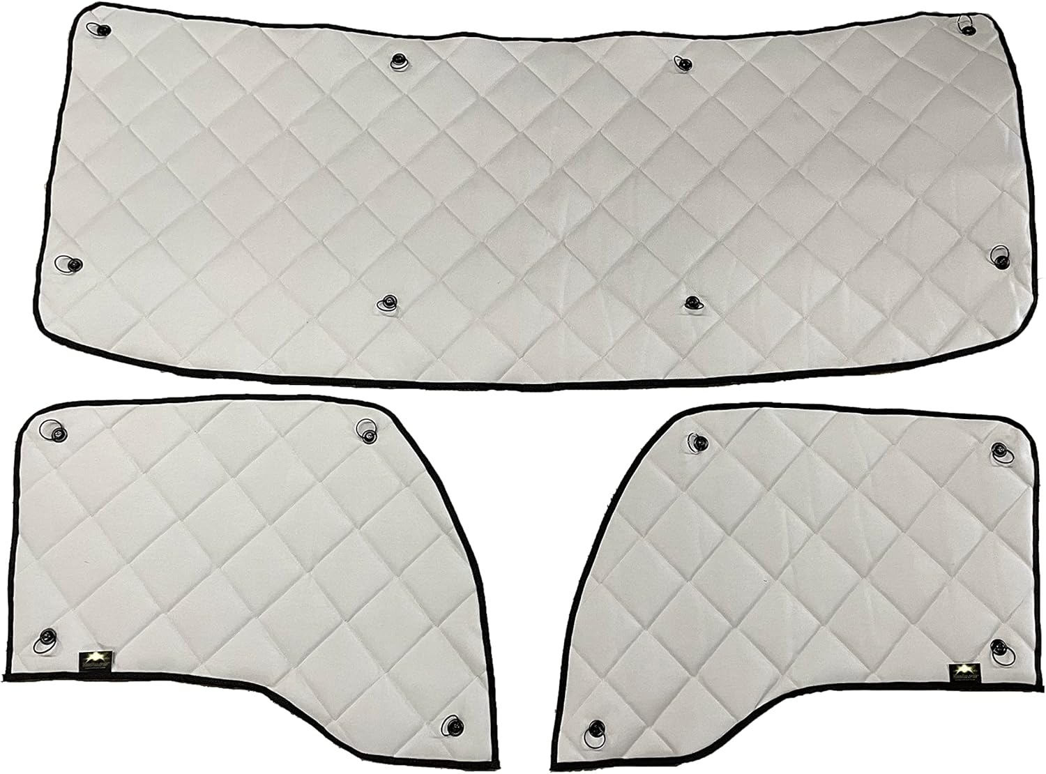 ZenEclipse Kenworth T680 Blackout Insulated Interior Window Covers in Gray (WCG1424