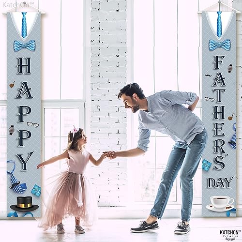 Miniatura 9 de Cartel grande para el Día del Padre, 72 x 12 pulgadas, sin bricolaje, pancarta para puerta del día del padre para decoraciones felices del día del