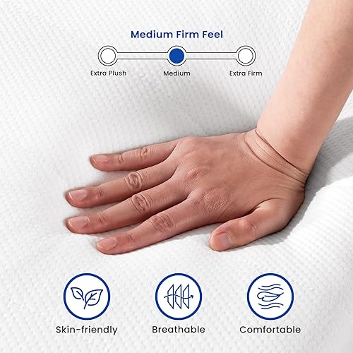 Miniatura 5 de VICTORAGE 10 Inch Gel Memory Foam Mattress, Cooling Gel Bed Mattress, CertiPUR-US Certified, Mattress in a Box, Pressure Relief, Made in USA, Medium