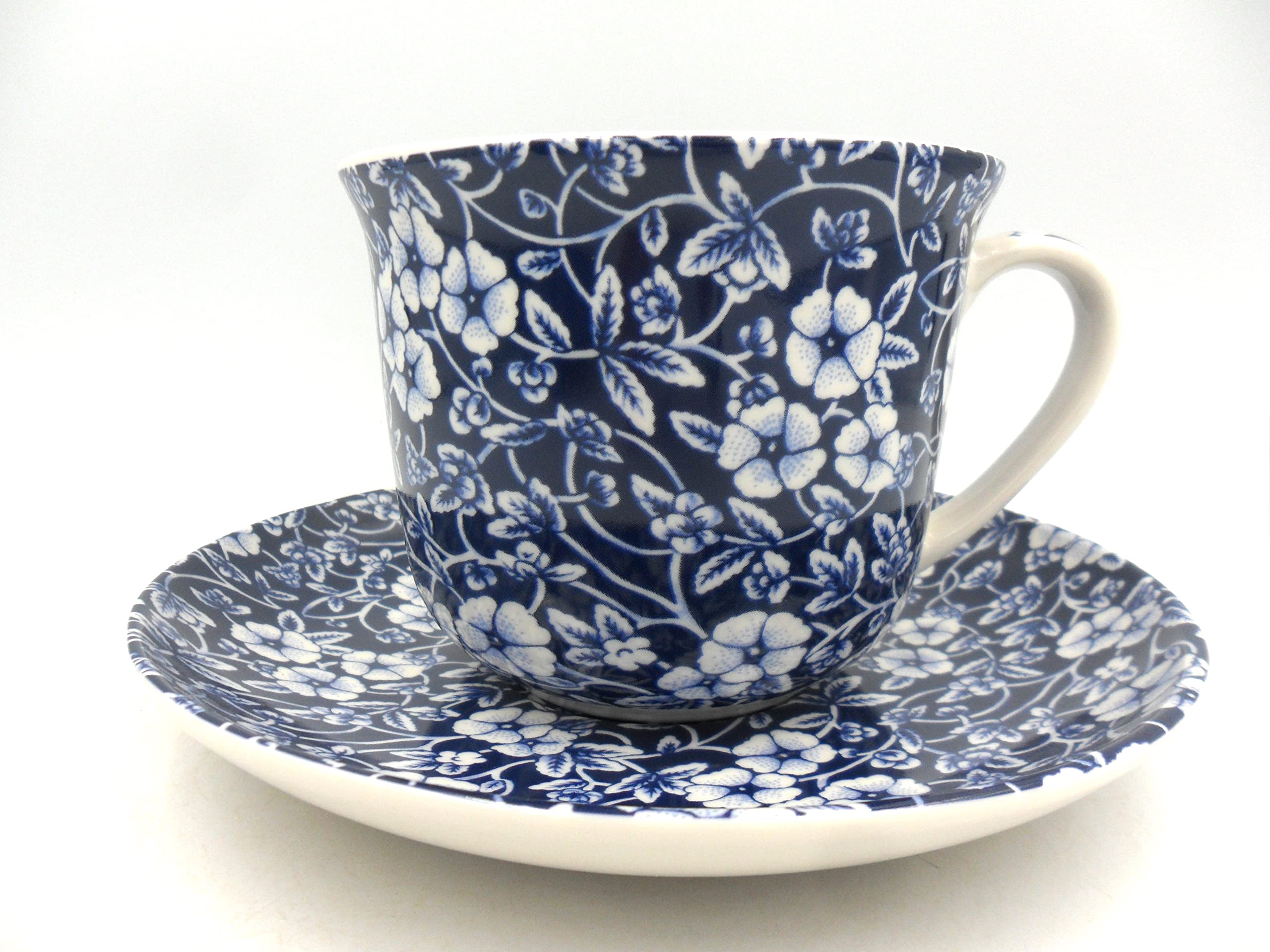 Abbeydale Collection Multiii Gift Boxed Jumbo Cup And Saucer In Blue Victorian Calico Chintz