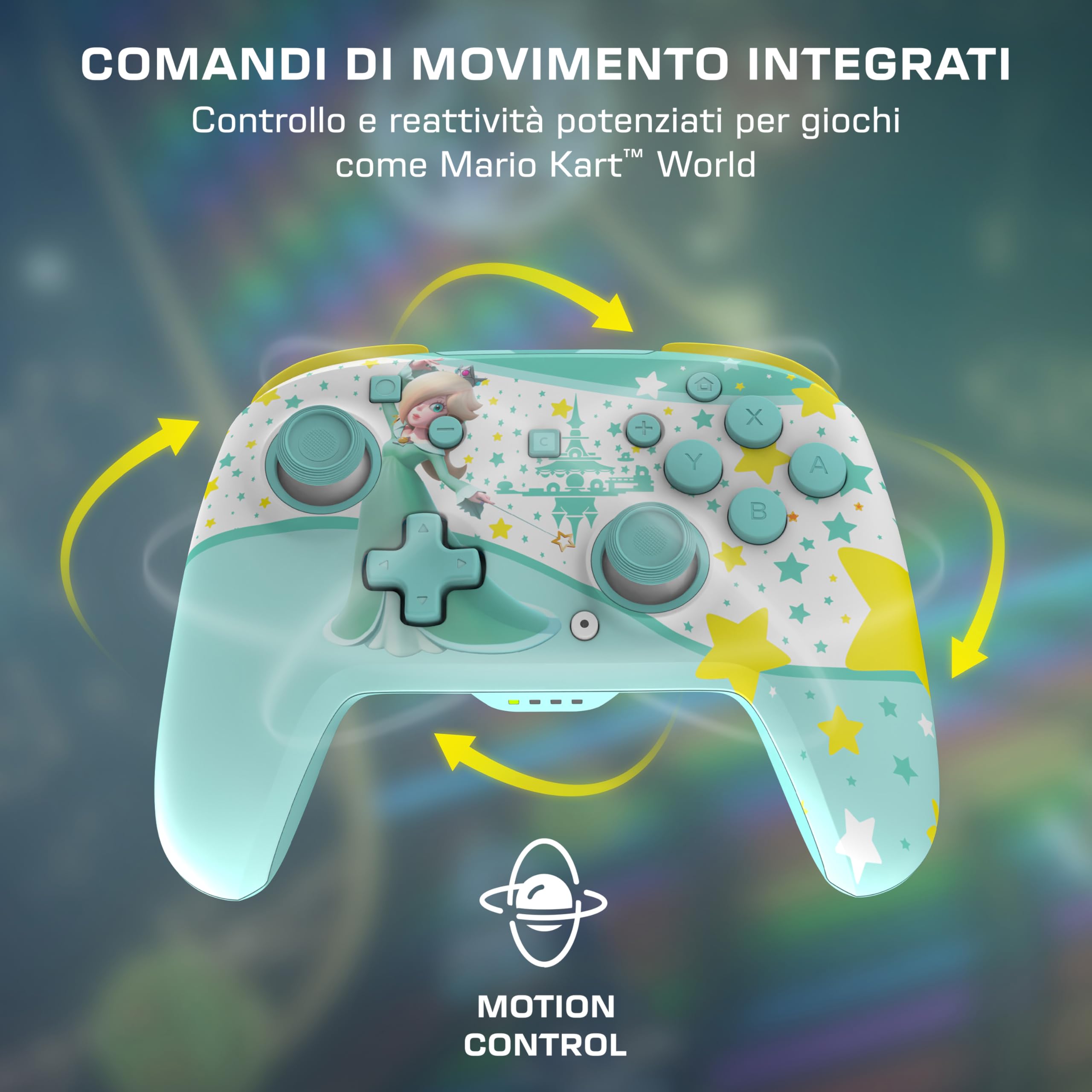 Turtle Beach Rematch Rosalina Controller da gaming wireless per Nintendo Switch. Funziona anche con Nintendo Switch 2