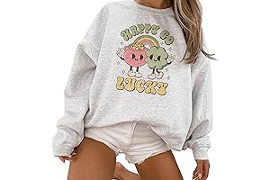 Retro Happy Go Lucky St Patricks Day Sweatshirt