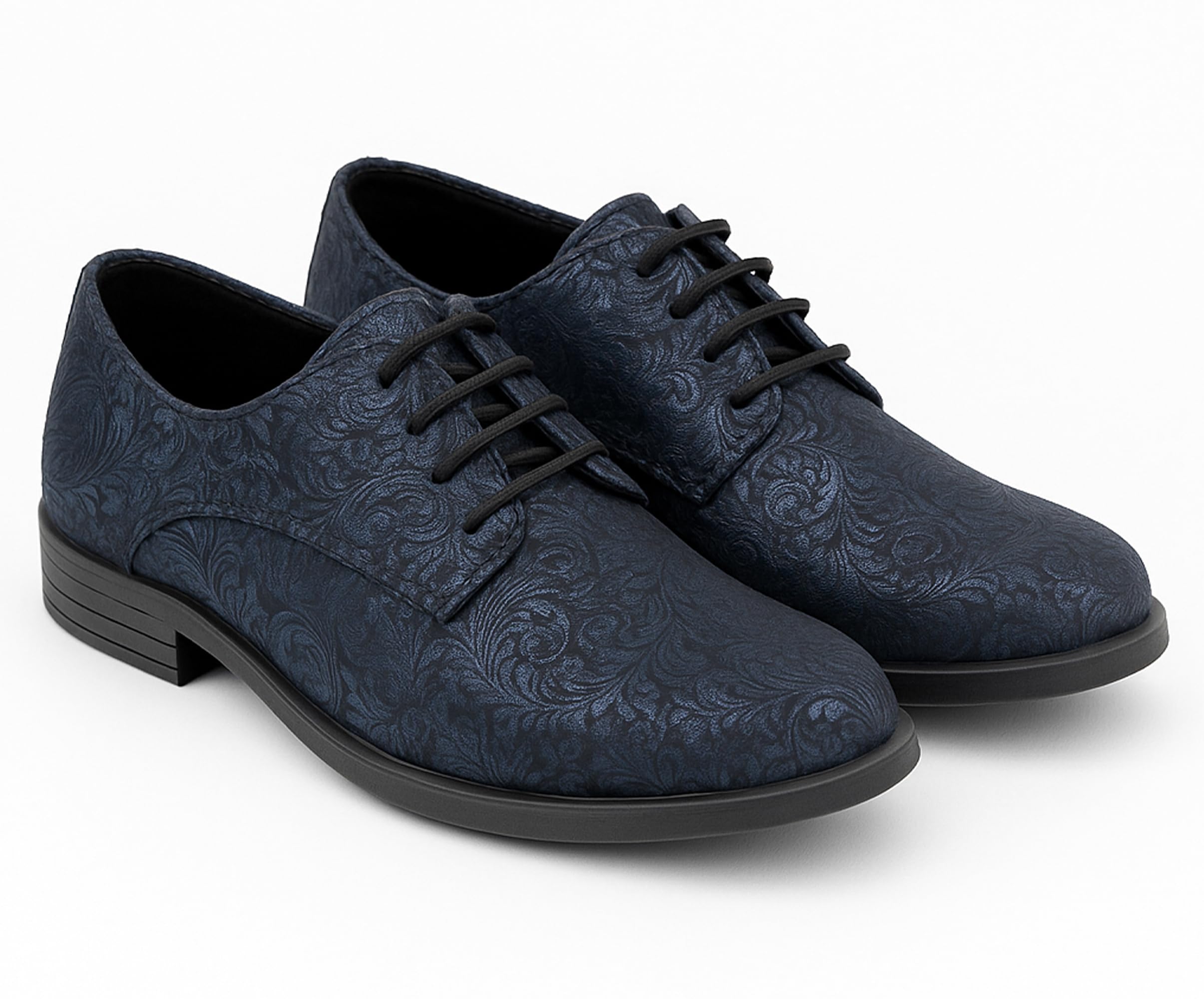 SIRRI Chaussures Oxford à Motif Cachemire pour garçons, Chaussures Formelles à Lacets pour Bal de Mariage
