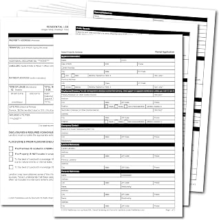 Rental Application + Lease Agreement for Landlords – Professional Rental Form Kit for House, Condo, or Townhome