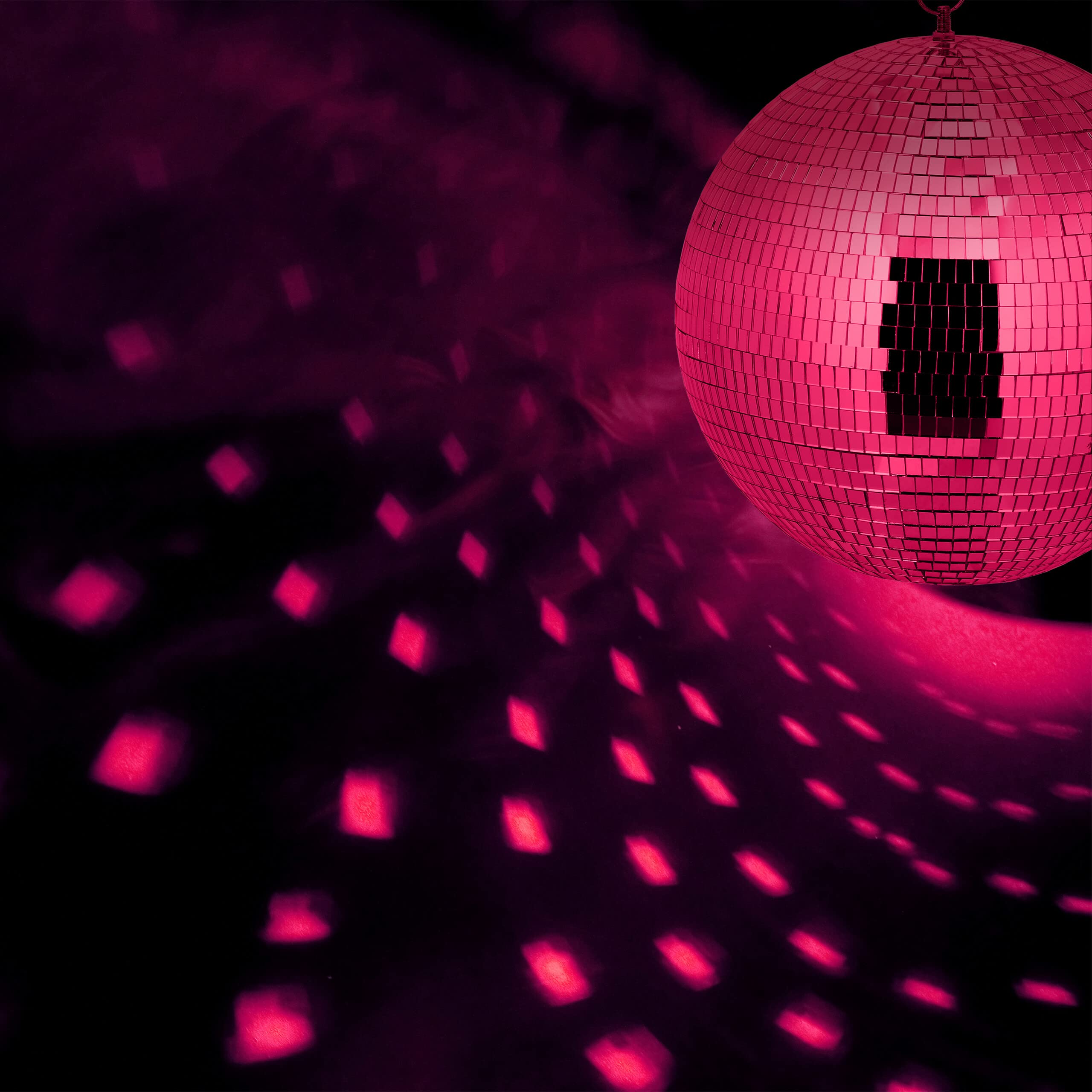Relaxdays Palla da Discoteca Strobosferica, Ø 30 cm, Mirror Disco Ball, Strobosfera a Specchio, Party Gadget, Argentato