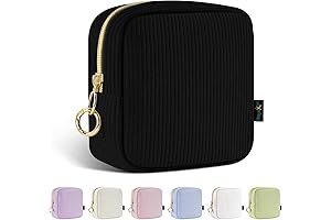 5.5" Corduroy Mini Makeup Bag: Extra Small Travel Cosmetic Pouch
