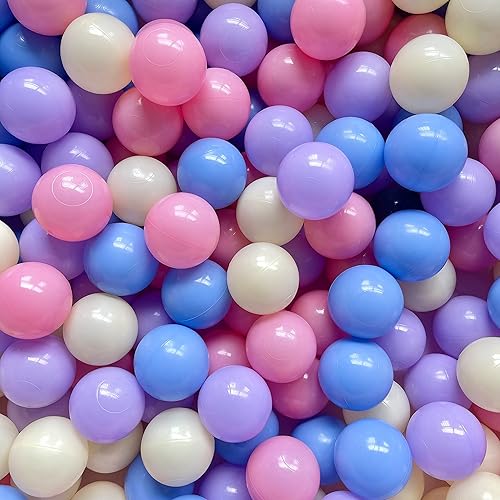 bebikim Babies Ball Pit Balls 100 BPA Free Ball Pool Balls for Swim Fun Toys,Colorful Plastic Play Pit Balls for Baby Ball Pit,Toddlers Kids