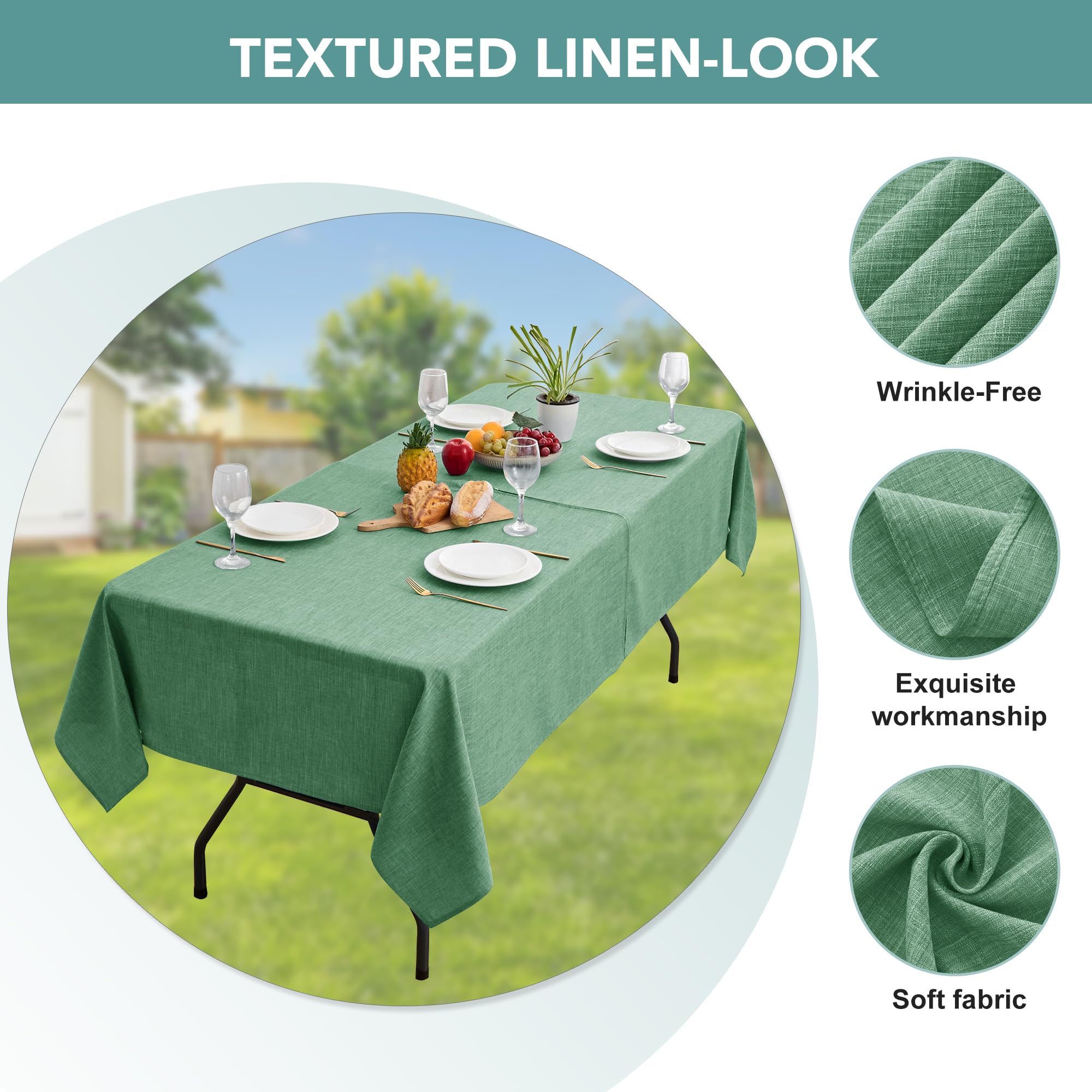 Outdoor-Tischdecke Mit Schirmloch & Reißverschluss – Wasserdicht, 137x137 Cm, Zitronen-Muster