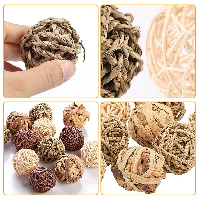Foto 6 de 7 de Juguetes para Masticar Conejos,13 Piezas Juguete de Conejo,Juguetes para Conejo,Juguetes para Masticar…