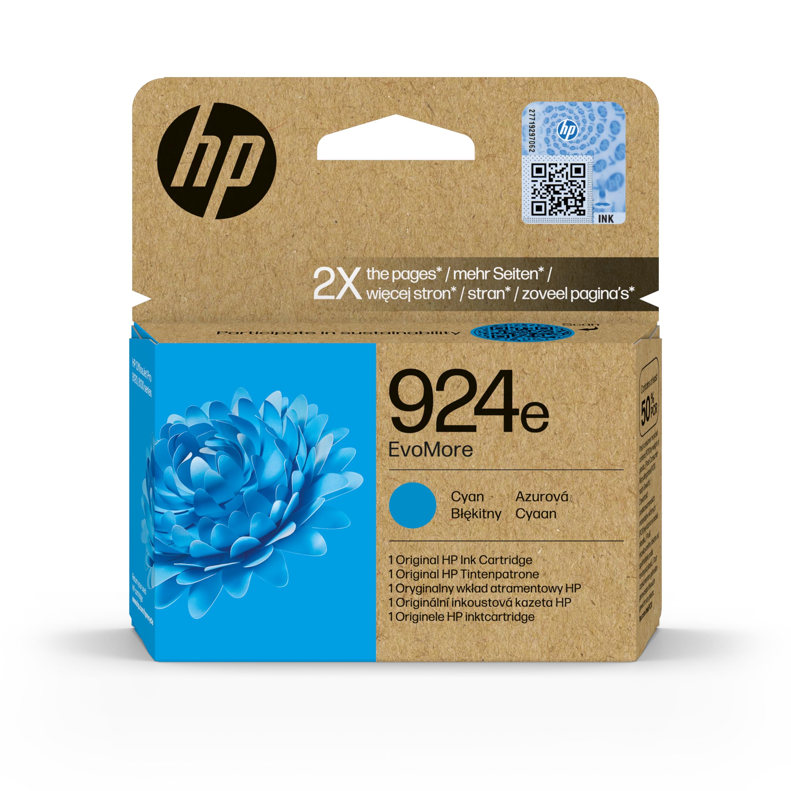 Hp 924E Evomore Cyan Original Ink Cartridge from B&Q