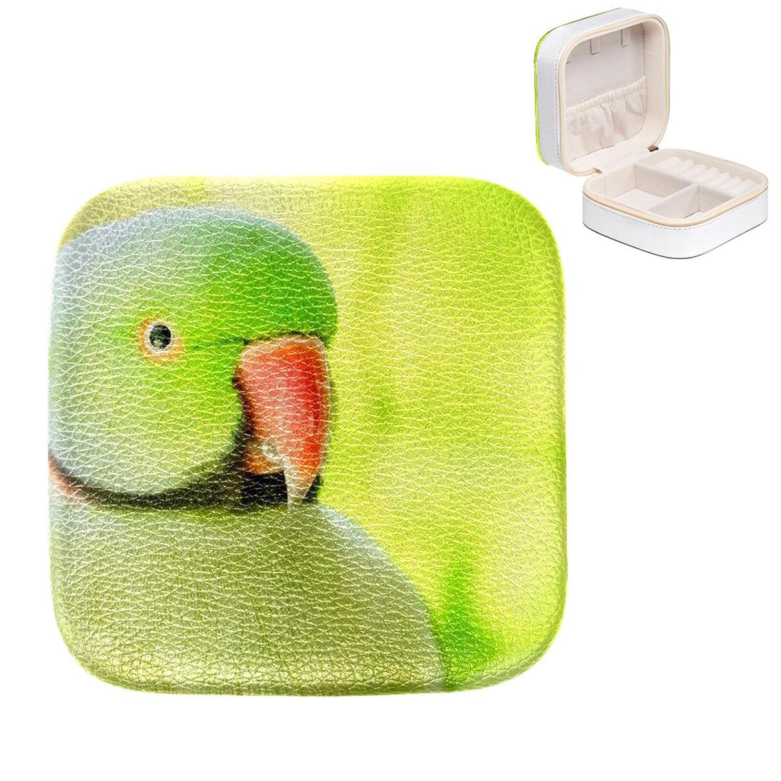 Boîte à bijoux pour femme organisateur bagues colliers vert