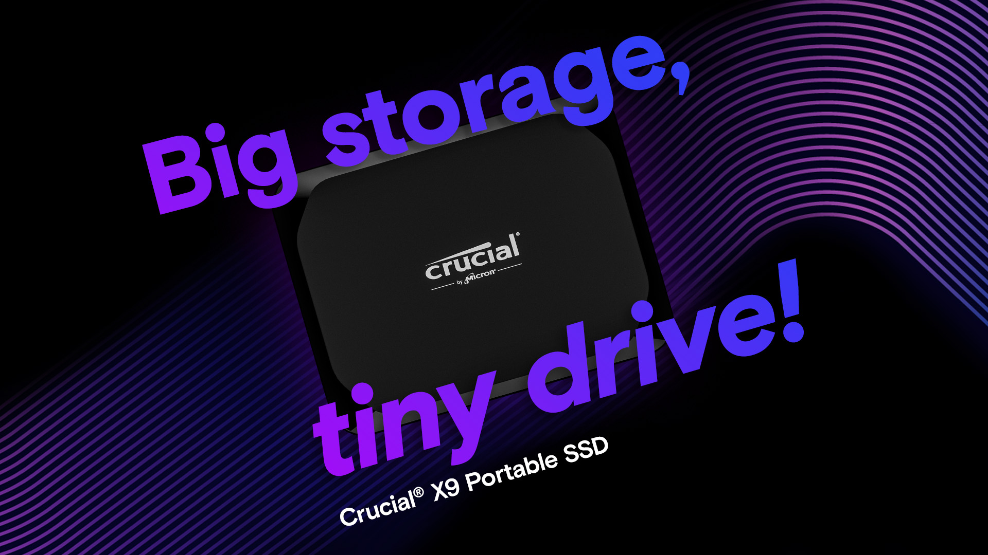 Crucial X9 2TB Portable External SSD - Up to 1050MB/s, External