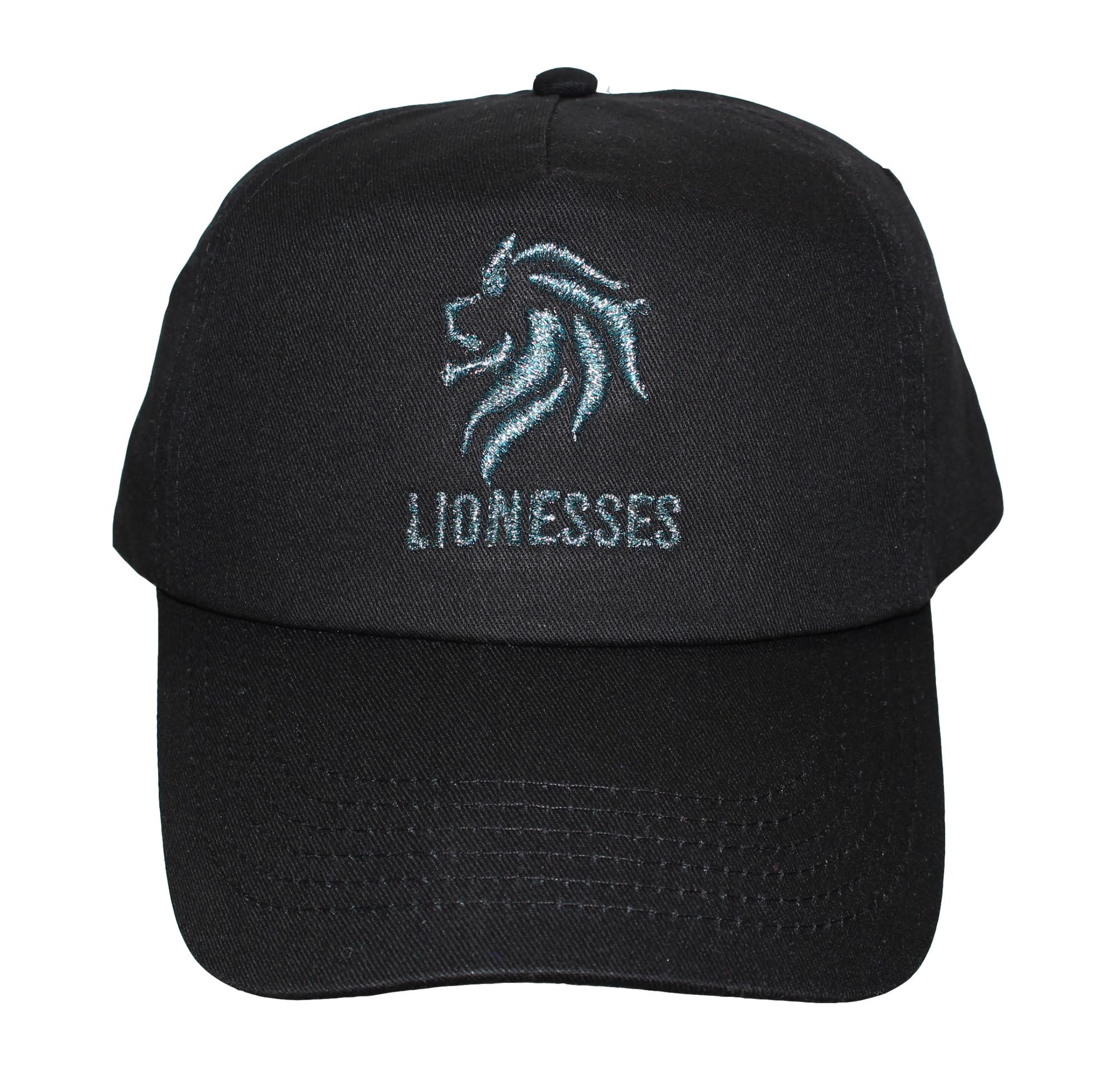 TeddyT's England Lionesses Adult Embroidered Baseball Cap Hat (UK, Alpha, S, L, Black)