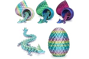 3D Printed Dragon Egg - 12inch Full Articulated Mystery Dragon Eggs with Dragon Inside